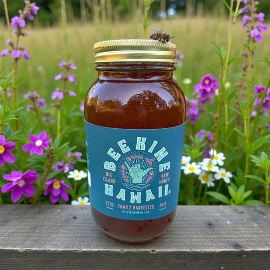 48 oz Raw Hawaiian Honey (Quart) – Hamakua Coast Small Batch, Award-Winning