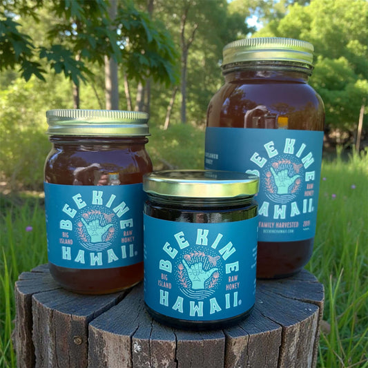 award-winning raw Hawaiian honey trio gift set from the Hamakua Coast